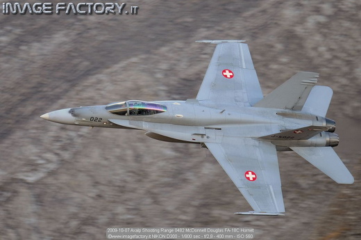 2009-10-07 Axalp Shooting Range 0482 McDonnell Douglas FA-18C Hornet